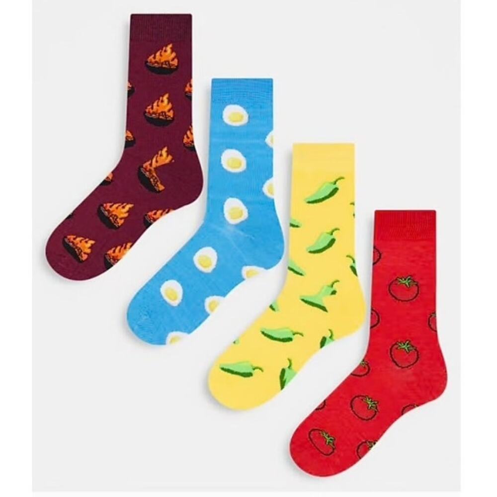 Orrsum Sock Company Men's 4 Pack Socks Sauce Gift Box